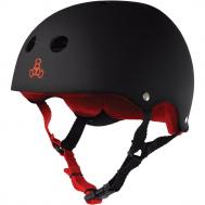 Шлем для скейтборда  Sweatsaver Helmet BLK RBR/RED 2021 TRIPLE 8