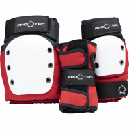 Комплект защиты для скейтборда детский PRO-TEC Street Jr 3-Pack Red White Black 2022 PRO TEC