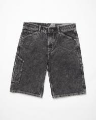Шорты  Labored Denim Utility Short SS25 Light Acid Black VOLCOM