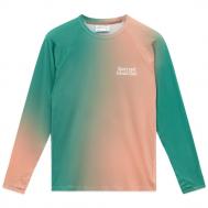 Лонгслив  "C" Trekking Longsleeve FW25 Персиковый И Морская Волна CALLED A GARMENT
