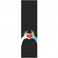 Шкурка для скейтборда  Heart Hands Grip Tape Black 9" 2021 ENJOI