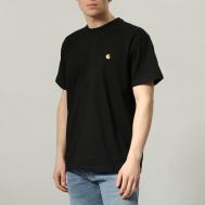 Футболка  S/S Chase T-Shirt Black / Gold 2022 Carhartt WIP
