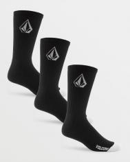 Носки  Full Stone Sock 3Pk FW25 Black VOLCOM