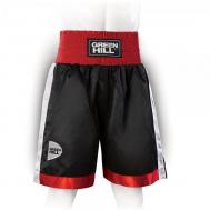 Профессиональные боксерские шорты piper, черный/красный/белый GREEN HILL