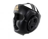 Шлем боксерский Speed Super Pro Training Extra Protect черно-золотой Adidas