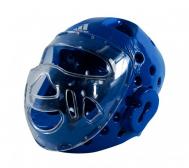 Шлем для тхэквондо с маской Head Guard Face Mask WT синий Adidas