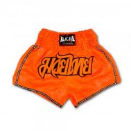 Шорты для тайского бокса Boxing Classic Orange Raja