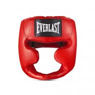 Шлем боксерский Martial Arts Leather Full, Красный EVERLAST