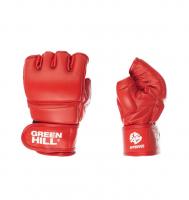 Перчатки для боевого самбо fias approved (лиц fias), красные GREEN HILL