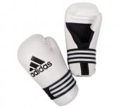 Перчатки полуконтакт Semi Contact Gloves, белые Adidas