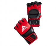 Перчатки для смешанных единоборств Ultimate Fight, красно-черные Adidas