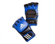 Перчатки для смешанных единоборств Ultimate Fight сине-черные, сине-черные Adidas