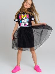 Платье трикотажное комплект юбка декоративной PlayToday
