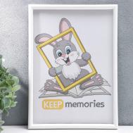 Фоторамка пластик l-4 21х30 см, белый(пластиковый экран) Keep memories