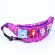 Сумка поясная детская для девочки, 25х6х13 см, холодное сердце Disney