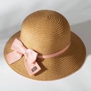 Шляпа для девочки , цв. коричневый, р-р 54 MINAKU