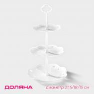 Этажерка для фруктов и десертов доляна Доляна