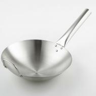 Сковорода-wok chief, d=28 см, нержавеющая сталь, с ручкой NO BRAND