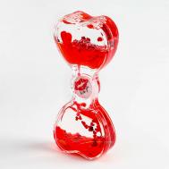 Гелевые часы, с мигающим шариком, 13 х 7,5 см, красные NO BRAND