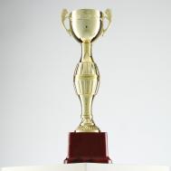 Кубок 042с, наградная фигура, золото, подставка пластик, 26.2×8.7×7.5 см Командор