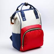 Рюкзак женский с термокарманом, термосумка - портфель, цвет красный NO BRAND