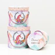 Набор круглых коробок 3 в 1 NO BRAND