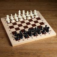 Шахматные фигуры, пластик, король h-9 см, пешка h-4.1 см NO BRAND