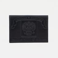 Обложка для паспорта, цвет черный NO BRAND
