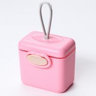 Контейнер для хранения детского питания 150 мл., с ложкой, цвет розовый Mum&Baby