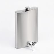 Фляжка для алкоголя и воды, нержавеющая сталь, подарочная, армейская, 1.8 л, 60 oz Мастер К