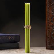 Свечи ритуальные , 15 см, 5 штук, зеленые NO BRAND