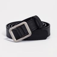 Ремень женский, ширина 2,4 см, пряжка металл, цвет черный NO BRAND