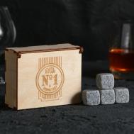 Камни для виски в деревянной шкатулке Дорого внимание