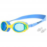 Очки для плавания детские , беруши, цвет голубой ONLYTOP