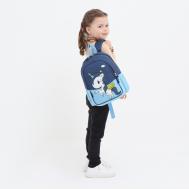 Рюкзак детский на молнии, наружный карман, цвет синий/голубой NO BRAND