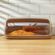 Хлебница большая, 41,5×26×18,5 см, цвет шоколадный мокко NO BRAND