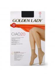 Носки Gld Ciao 20 (2 пары) Nero GOLDEN LADY