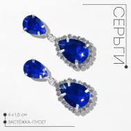 Серьги со стразами QF