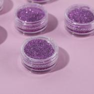 Набор блесток для декора, мелкий помол, цвет фиолетовый, 6 штук Beauty Fox