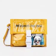 Сумка молодежная на молнии, цвет желтый NO BRAND