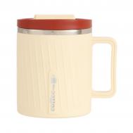 Термокружка, 580 мл, coffee, бежевая NO BRAND
