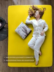 Простыня поплин на резинке 80*200см,борт 20 см LUXSONIA