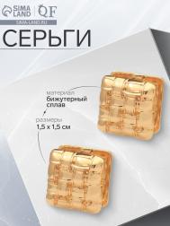 Серьги металл QF