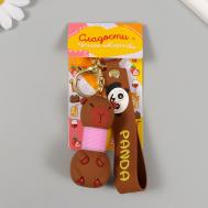 Брелок резина с карабином, ремешком NO BRAND