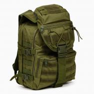 Рюкзак тактический туристический storm tactic, 40 л, с карманами, однотонный, оливковый Мастер К