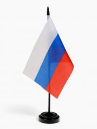 Флаг россии, набор 6 штук, 14 × 21 см, флагшток 33.5×6.4 см, полиэстер NO BRAND