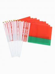 Флаг беларуссии, 16×24 см, полиэстер, 12 штук NO BRAND