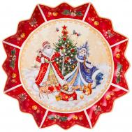 Блюдо Дед Мороз и Снегурочка (38 см) LEFARD