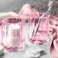Стакан для зубныx щеток Уильям цвет: розовый (9х9х12 см) Togas