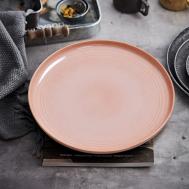 Набор тарелок Stoneware цвет: розовый (27х3х19 см - 4 шт) Арья